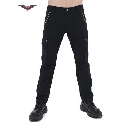 Hard Rock – Pantalón rock vaquero negro estilo roquero - Imagen 2
