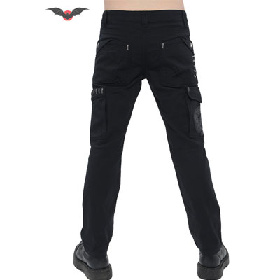Hard Rock – Pantalón rock vaquero negro estilo roquero - Imagen 3