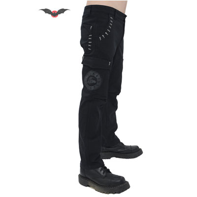Hard Rock – Pantalón rock vaquero negro estilo roquero - Imagen 4