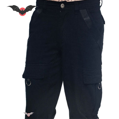 Black Rock – Pantalón punk vaquero negro largo - Imagen 3