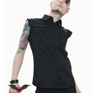 Malediction – Camisa heavy metal y dark sin mangas