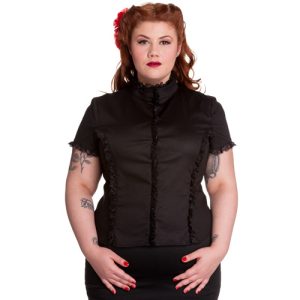 Sian – Camisa gótica en tallas grandes
