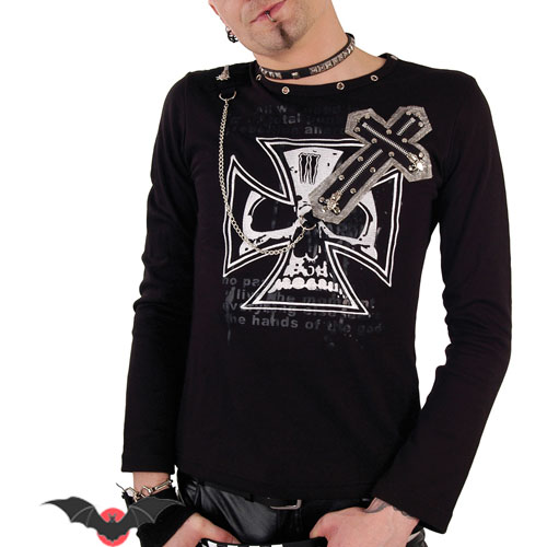 Death Skull – Camiseta punk de hombre