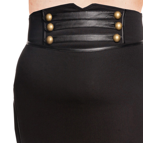 Black Watch – Falda gothic steampunk en tallas grandes - Imagen 3