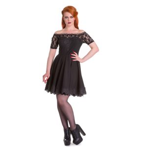 Amara – Vestido negro de moda gótica