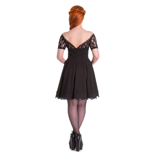 Amara – Vestido negro de moda gótica - Imagen 5