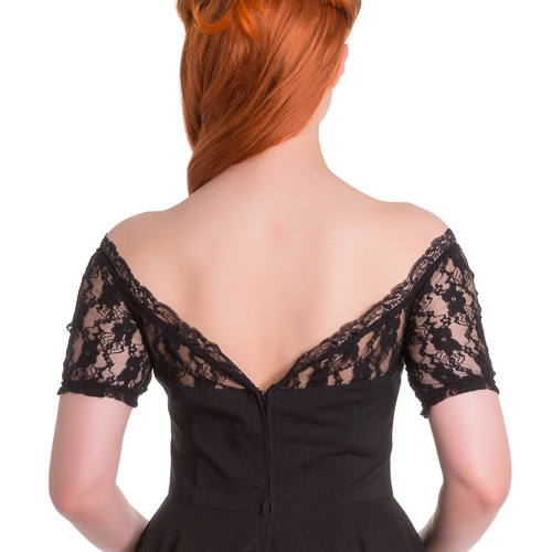 Amara – Vestido negro de moda gótica - Imagen 6