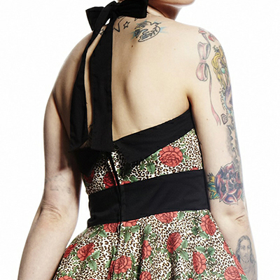 Charlie 50s – Vestido pin up estampado en tallas grandes - Imagen 6