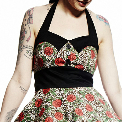Charlie 50s – Vestido pin up estampado en tallas grandes - Imagen 7