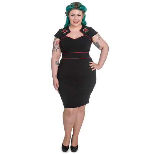 Hibiscus – Vestido ajustado en tallas grandes - Imagen 2