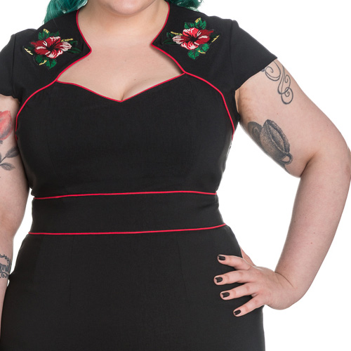 Hibiscus – Vestido ajustado en tallas grandes - Imagen 3