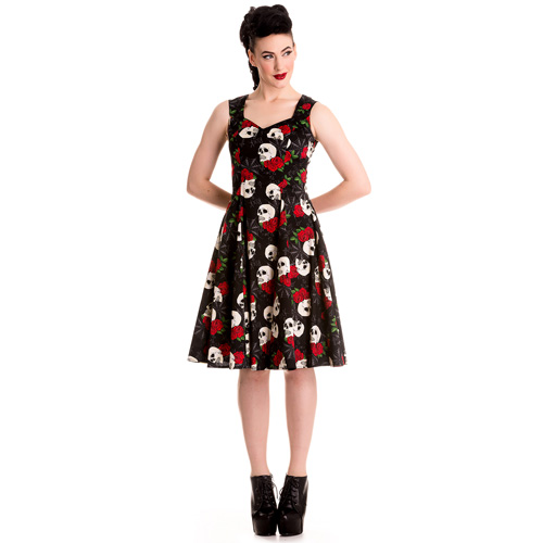 Rock and Ruin – Vestido alternativo con calaveras - Imagen 2