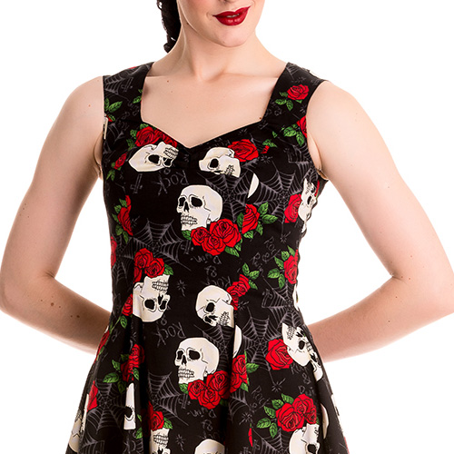 Rock and Ruin – Vestido alternativo con calaveras - Imagen 3