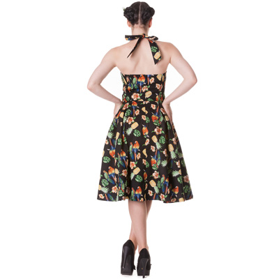 Sassy Tropical Black – Vestido estampado tropical - Imagen 3