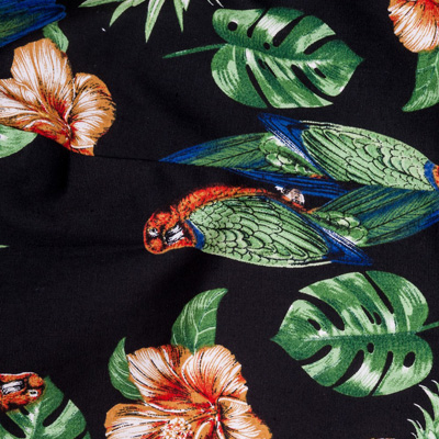 Sassy Tropical Black – Vestido estampado tropical - Imagen 7