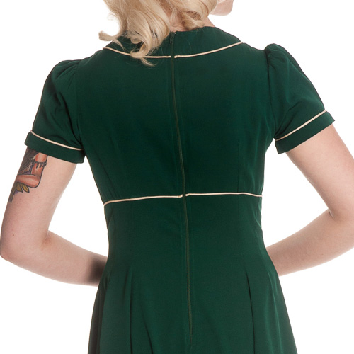 Mae West – Vestido estilo años 40 en verde - Imagen 5