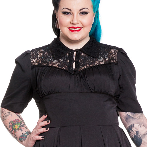 Connie – Vestido gótico talla grande - Imagen 3
