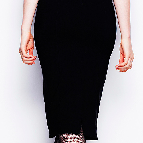 Thelma Red – Vestido pin up ajustado de fiesta - Imagen 6