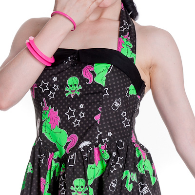 I heart zombie – Vestido punk corto - Imagen 3