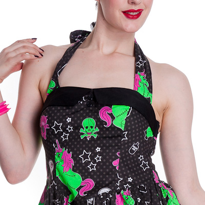 I heart zombie – Vestido punk corto - Imagen 5
