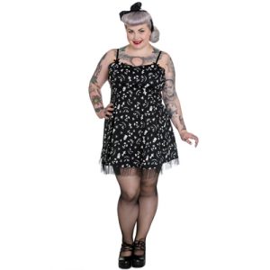 Creepy Mini PLUS – Vestido punk en tallas grandes