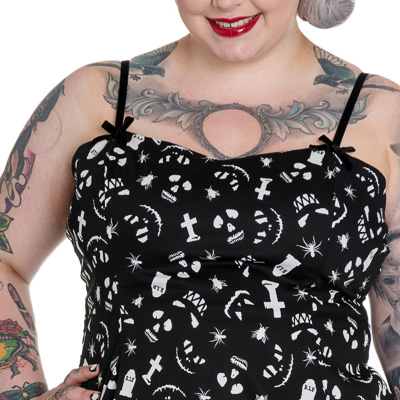 Creepy Mini PLUS – Vestido punk en tallas grandes - Imagen 4