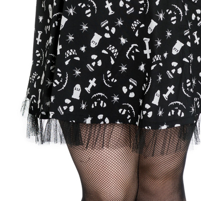 Creepy Mini PLUS – Vestido punk en tallas grandes - Imagen 5