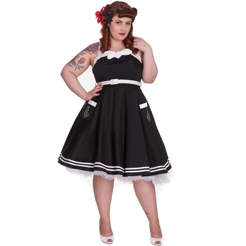 Siren Plus – Vestido en tallas grandes estilo pin up - Imagen 5