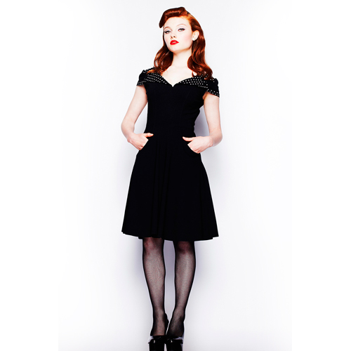 Evie BW – Vestido vintage de fiesta en negro y blanco - Imagen 8