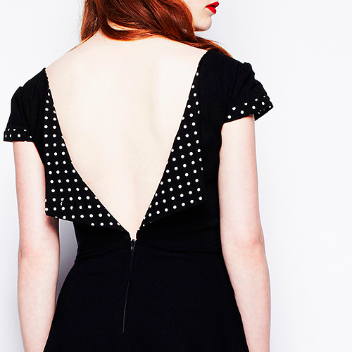 Evie BW – Vestido vintage de fiesta en negro y blanco - Imagen 5