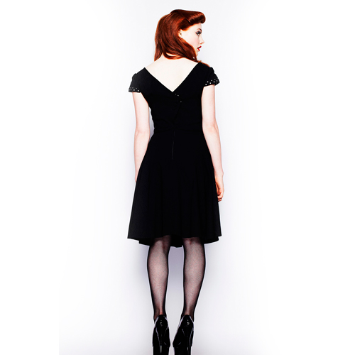 Evie BW – Vestido vintage de fiesta en negro y blanco - Imagen 7