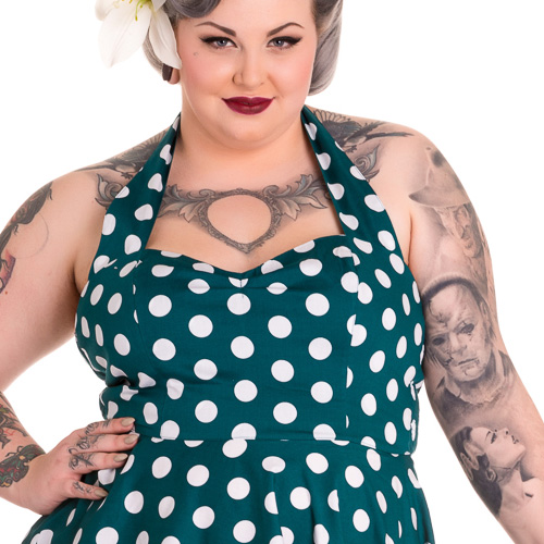 Mariam Plus – Vestido vintage para gorditas - Imagen 4