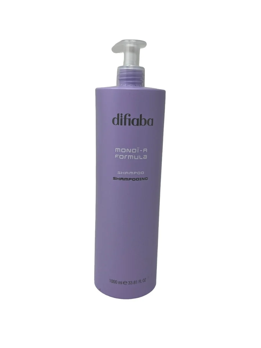 DIFIABA Monoï-A Formula™ Shampoo – 1000 ml Shampoo nutritivo e hidratante para suavidad, brillo y control del frizz