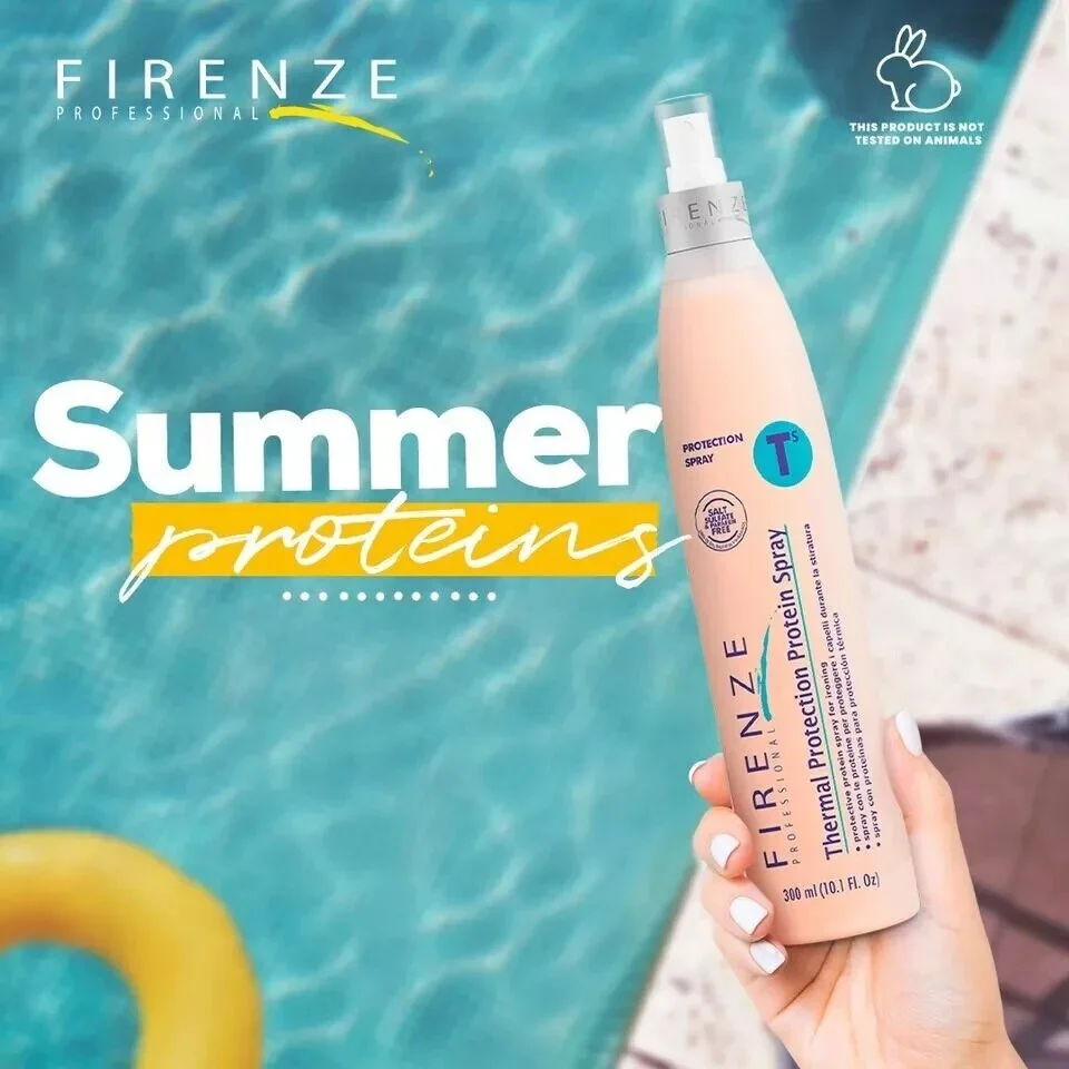FIRENZE Thermal Protection Spray – 300 ml Spray termoprotector para proteger el cabello del calor, controlar el frizz y aportar suavidad - Imagen 5