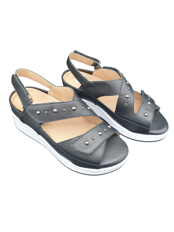 SANDALIAS CUÑA NEGRA PIESANTO 260388N - Imagen 3