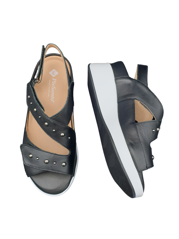 SANDALIAS CUÑA NEGRA PIESANTO 260388N - Imagen 5