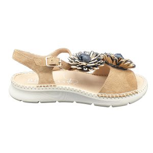 SANDALIAS CUÑA DCHICAS 5536W VITELO WHISKY