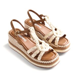 SANDALIAS DE CUÑA MARRON GIOSEPPO 78112 HARCOURT