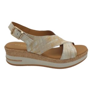 SANDALIAS DE CUÑA NATURAL PAULA URBAN 35828N FORMENTERA