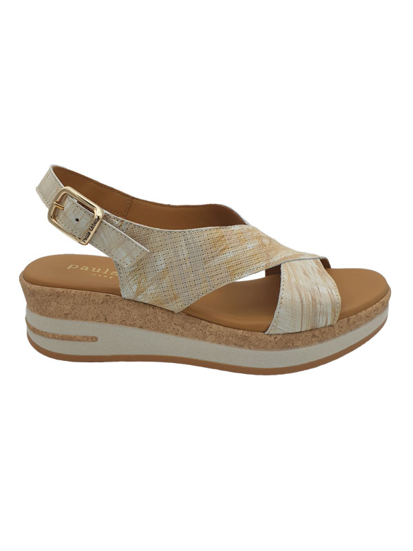 SANDALIAS DE CUÑA NATURAL PAULA URBAN 35828N FORMENTERA - Imagen 2