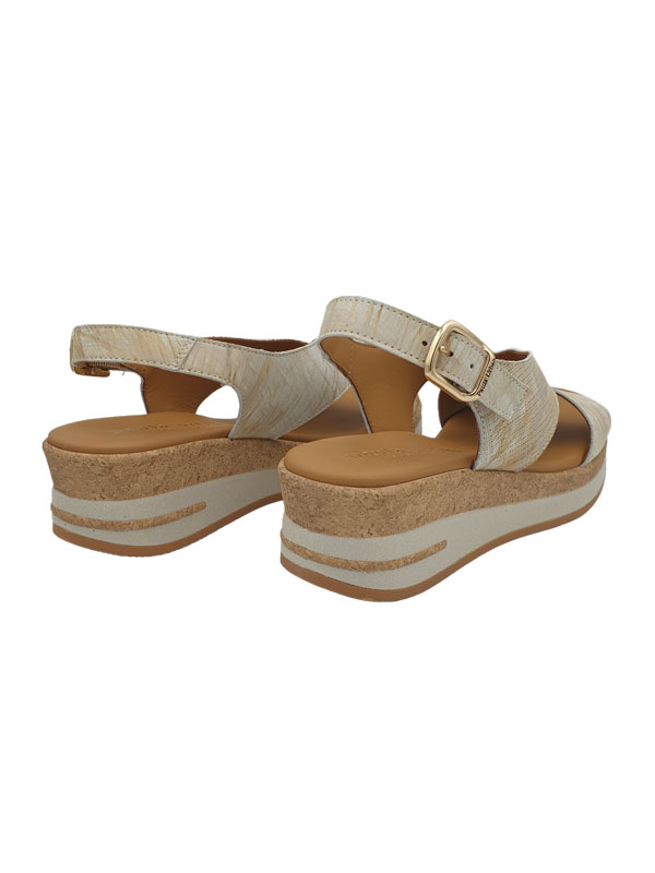 SANDALIAS DE CUÑA NATURAL PAULA URBAN 35828N FORMENTERA - Imagen 4