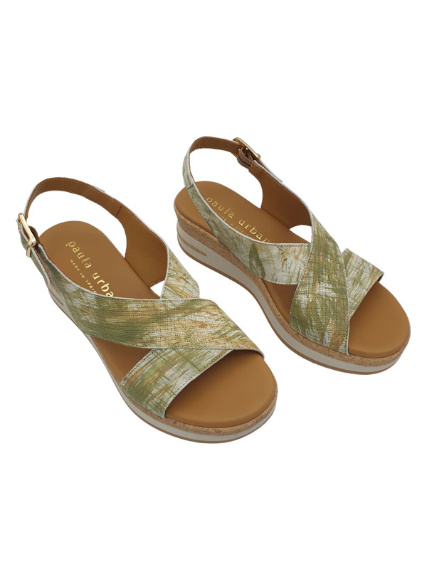 SANDALIAS DE CUÑA OLIVA PAULA URBAN 35828V FORMENTERA - Imagen 3