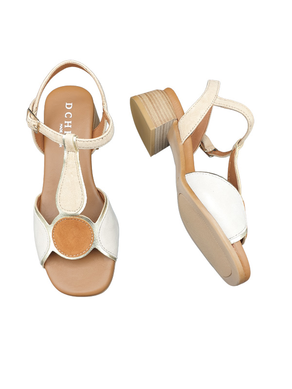 SANDALIAS DE TACON DCHICAS 3931T COMBI TIERRA - Imagen 5