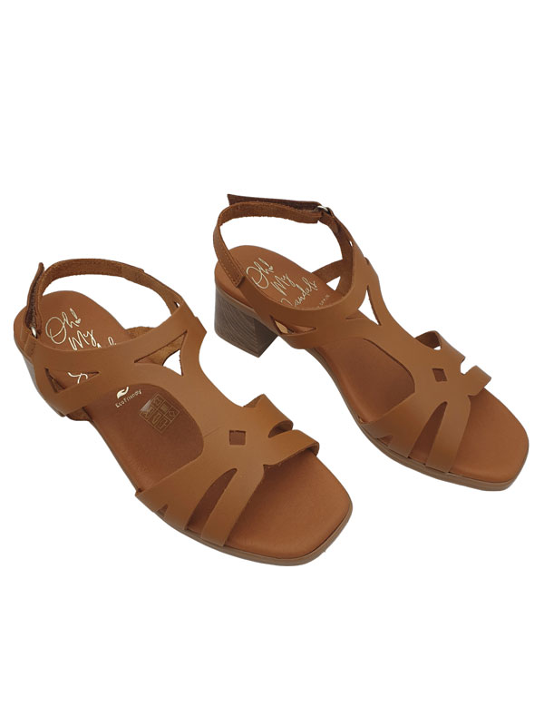 SANDALIAS DE TACON ROBLE OH MY SANDALS 5906 - Imagen 3
