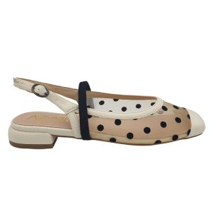 SANDALIAS PLANAS NEGRO BEIGE AZAREY 578W354