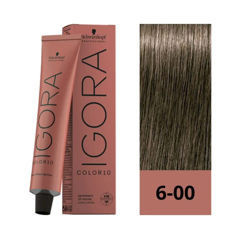 IGORA ROYAL Color10 6-00 Rubio Oscuro Extra Natural – 60 g Cobertura máxima en solo 10 minutos - Imagen 2