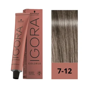 IGORA ROYAL Color10 7-12 Rubio Medio Cenizo Perlado – 60 g Coloración permanente en solo 10 minutos