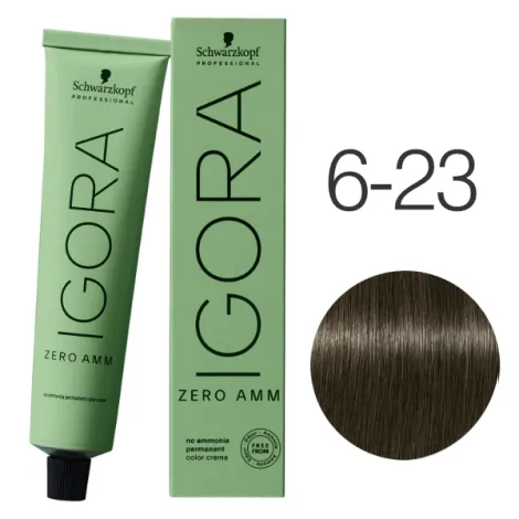 IGORA ROYAL ZERO AMM 6-23 – Rubio Oscuro Humo Mate – 60 g