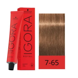 IGORA ROYAL 7-65 Rubio Medio Chocolate Dorado – 60 g