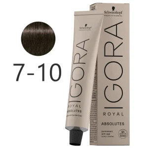 IGORA ROYAL ABSOLUTES 7-10 Rubio Medio Ceniza Natural – 60 g